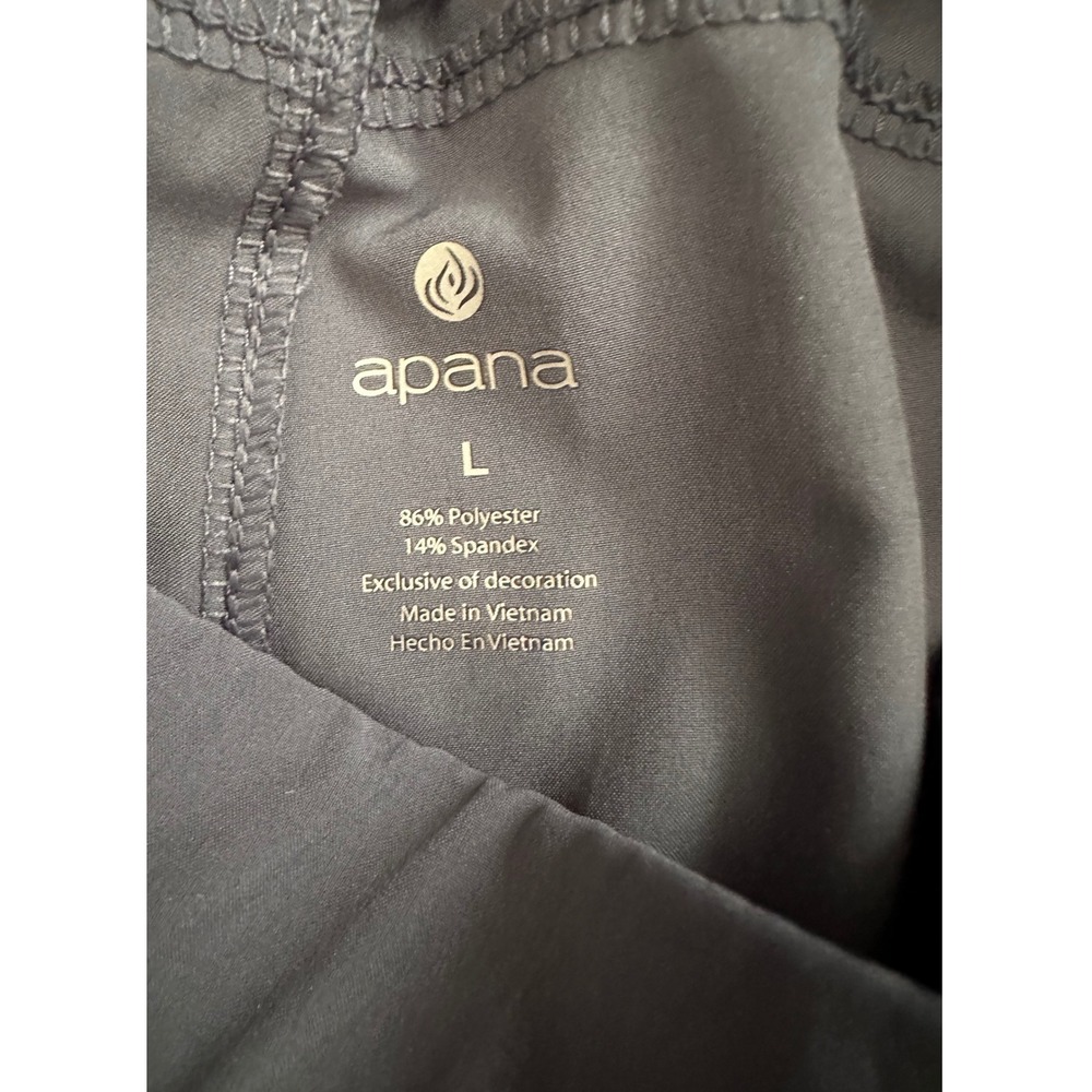 Apana Womens Blue Cargo Jogger Pants Elastic Waist Toggle Cuffs Size Large EUC - Picture 2 of 9